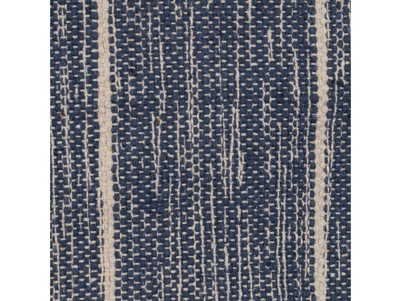Килим Син Бял 70 % памук 30 % полиестер 80 x 150 cm