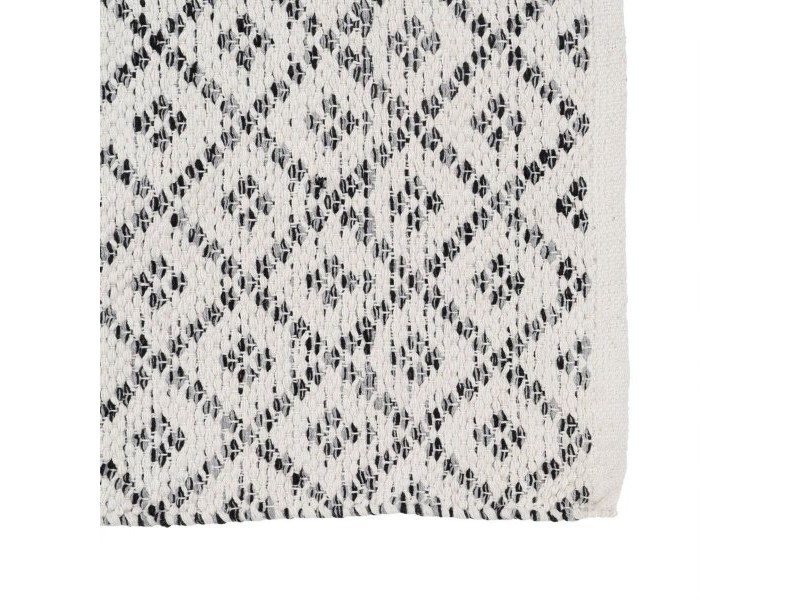 Килим Бял Сив 70 % памук 30 % полиестер 120 x 180 cm