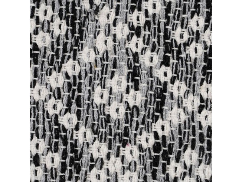 Килим Бял Сив 70 % памук 30 % полиестер 120 x 180 cm