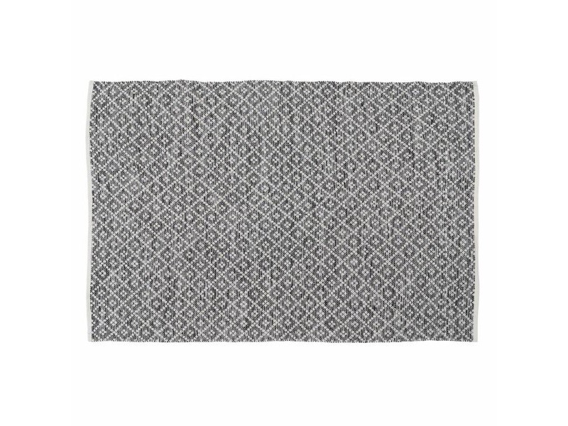 Килим Бял Сив 70 % памук 30 % полиестер 160 x 230 cm Килим Бял Сив 70 % памук 30 % полиестер 160 x 230 cm