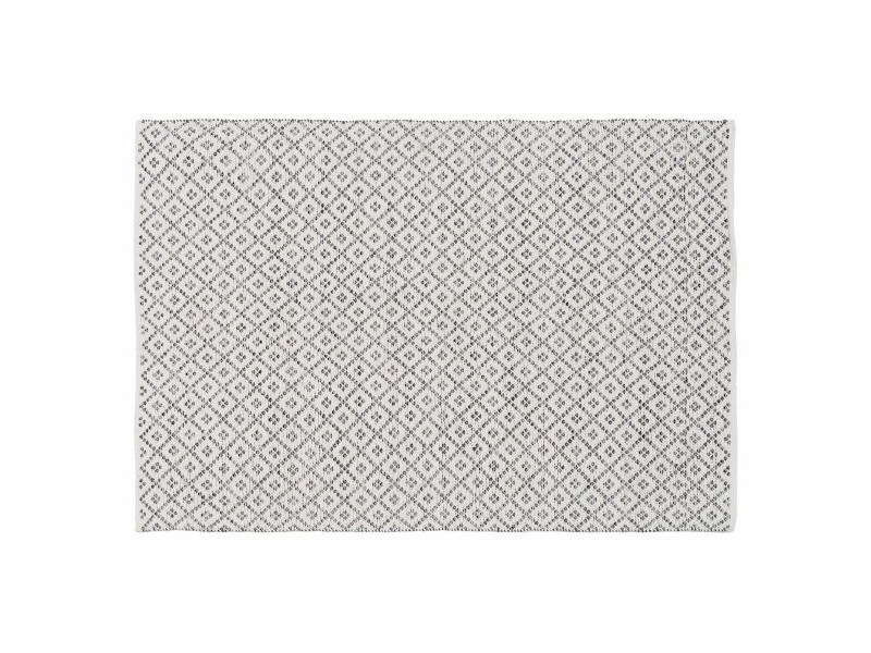 Килим Бял Сив 70 % памук 30 % полиестер 160 x 230 cm Килим Бял Сив 70 % памук 30 % полиестер 160 x 230 cm
