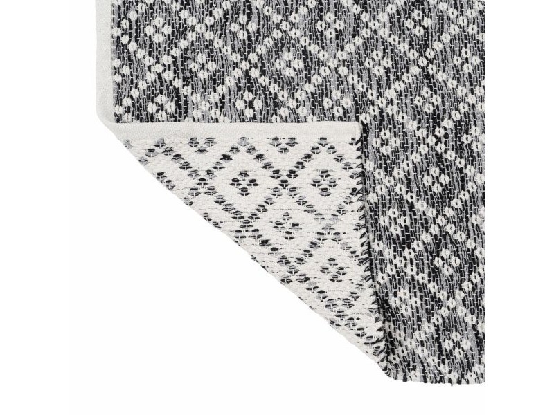 Килим Бял Сив 70 % памук 30 % полиестер 160 x 230 cm Килим Бял Сив 70 % памук 30 % полиестер 160 x 230 cm