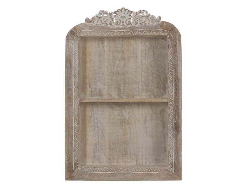 Лавица Бял Естествен Дърво манго 40,6 x 10,2 x 61 cm