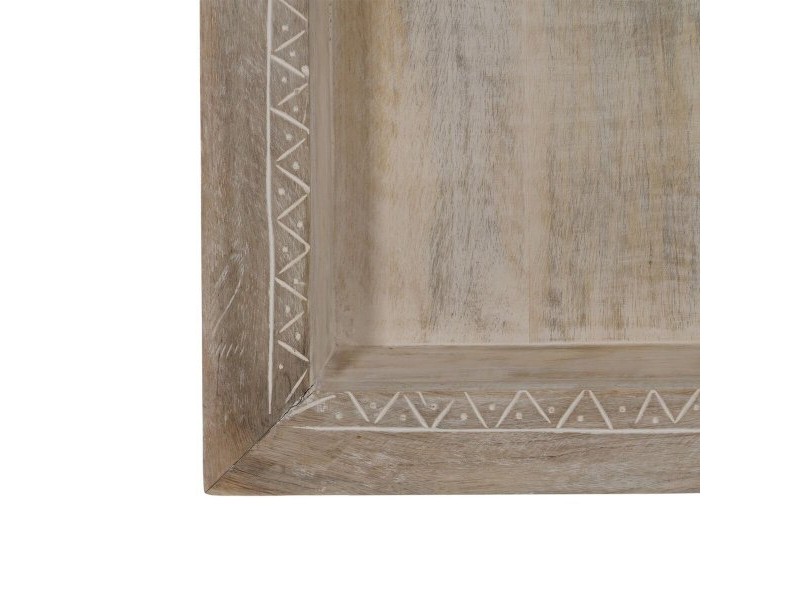Лавица Бял Естествен Дърво манго 40,6 x 10,2 x 61 cm