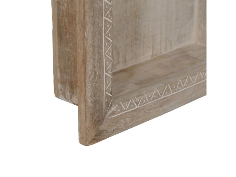 Лавица Бял Естествен Дърво манго 40,6 x 10,2 x 61 cm
