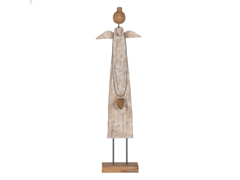 Коледна Украса Естествен Дърво манго Ангел 22,5 x 9 x 84,5 cm