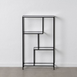 Лавица Черен Кристал Желязо 65 x 25 x 110 cm