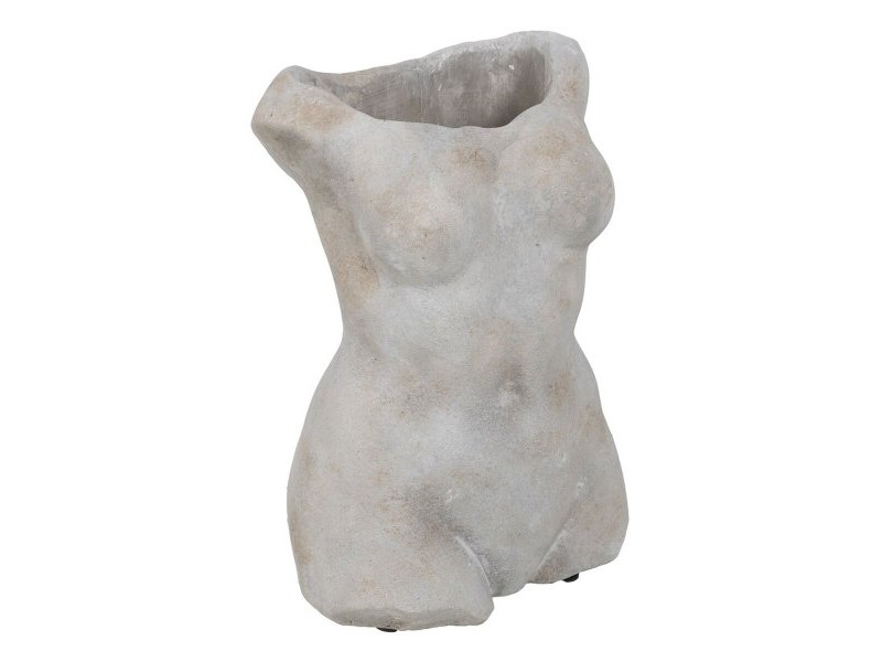Саксия Сив Цимент Бюст 19 x 13,5 x 27 cm Саксия Сив Цимент Бюст 19 x 13,5 x 27 cm