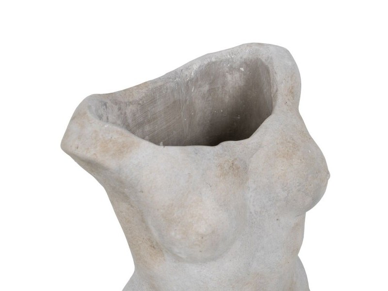 Саксия Сив Цимент Бюст 19 x 13,5 x 27 cm Саксия Сив Цимент Бюст 19 x 13,5 x 27 cm