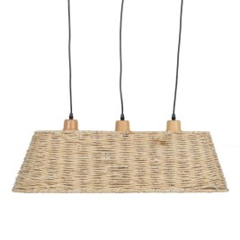 Полилей Черен Естествен Желязо 220-240 V 77 x 27 x 92 cm