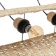 Полилей Черен Естествен Желязо 220-240 V 77 x 27 x 92 cm Полилей Черен Естествен Желязо 220-240 V 77 x 27 x 92 cm