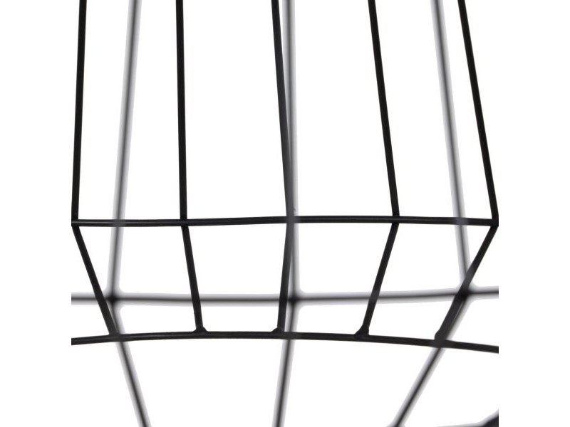 Полилей Черен Естествен Дървен Желязо 220-240 V 36 x 36 cm
