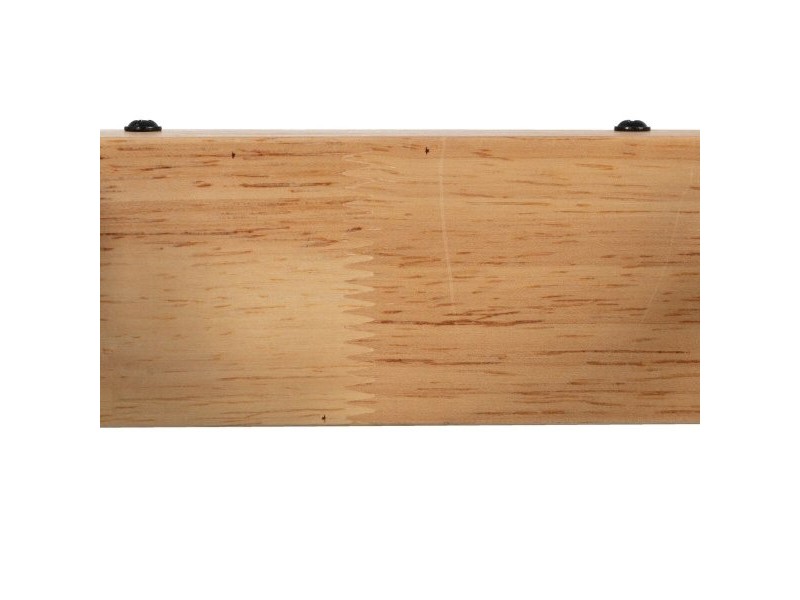 Аплик за стена Черен Бежов Дървен Желязо A 220-240 V 36 x 21 x 17 cm
