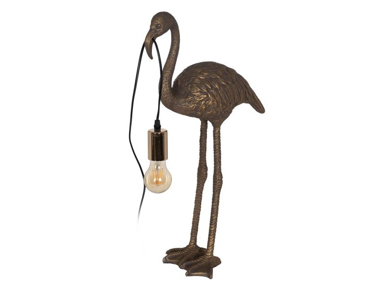 Настолна лампа Flamingo Златен Полирезин 40 W 220-240 V 37 x 19 x 59 cm