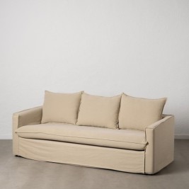Триместно канапе Бежов 220 x 95 x 90 cm