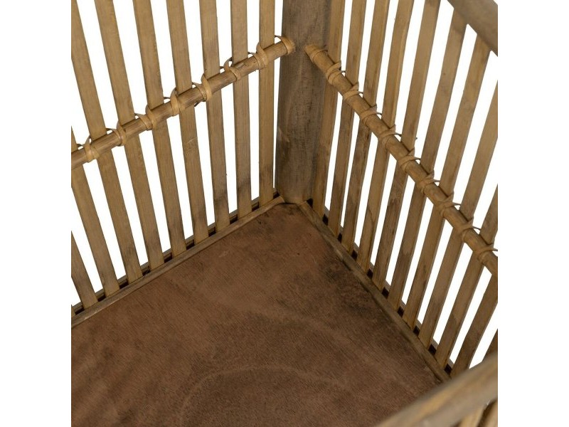 Комплект саксии Естествен Бамбук 32,5 x 32,5 x 34 cm (2 броя)