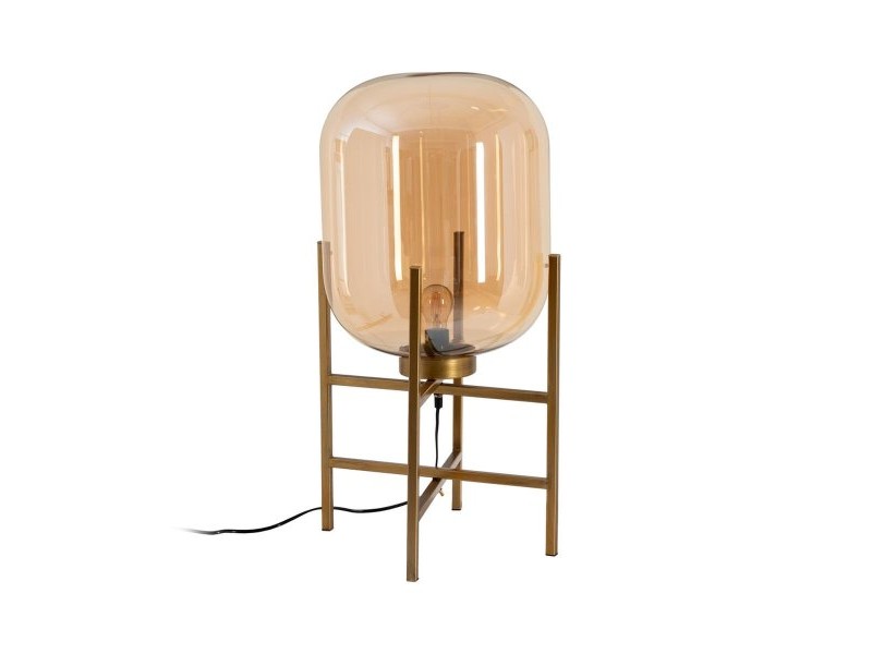Настолна лампа Златен Метал Кристал 40 W 220-240 V 39 x 39 x 73 cm