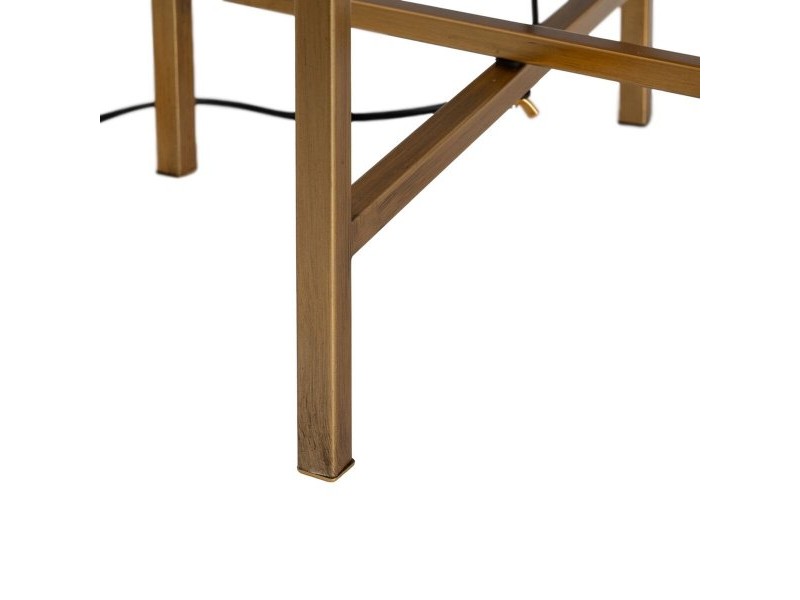 Настолна лампа Златен Метал Кристал 40 W 220-240 V 39 x 39 x 73 cm