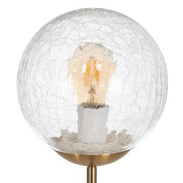 Лампион Златен Метал Кристал 60 W 220-240 V 20 x 20 x 140 cm
