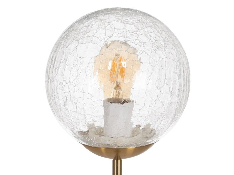 Лампион Златен Метал Кристал 60 W 220-240 V 20 x 20 x 140 cm