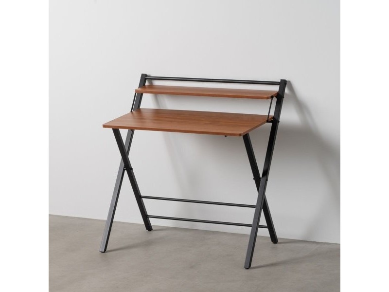 Бюро Кафяв Черен Желязо Дървен MDF 87 x 56 x 87 cm