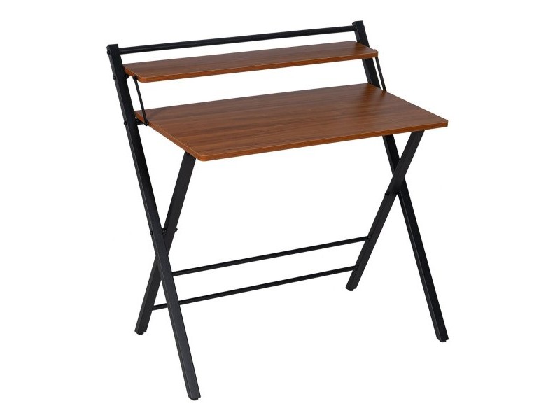 Бюро Кафяв Черен Желязо Дървен MDF 87 x 56 x 87 cm