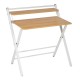 Бюро Бял Естествен Желязо Дървен MDF 87 x 56 x 87 cm Бюро Бял Естествен Желязо Дървен MDF 87 x 56 x 87 cm