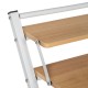 Бюро Бял Естествен Желязо Дървен MDF 87 x 56 x 87 cm Бюро Бял Естествен Желязо Дървен MDF 87 x 56 x 87 cm
