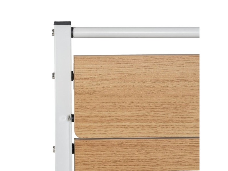 Бюро Бял Естествен Желязо Дървен MDF 87 x 56 x 87 cm Бюро Бял Естествен Желязо Дървен MDF 87 x 56 x 87 cm