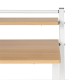 Бюро Бял Естествен Желязо Дървен MDF 87 x 56 x 87 cm Бюро Бял Естествен Желязо Дървен MDF 87 x 56 x 87 cm
