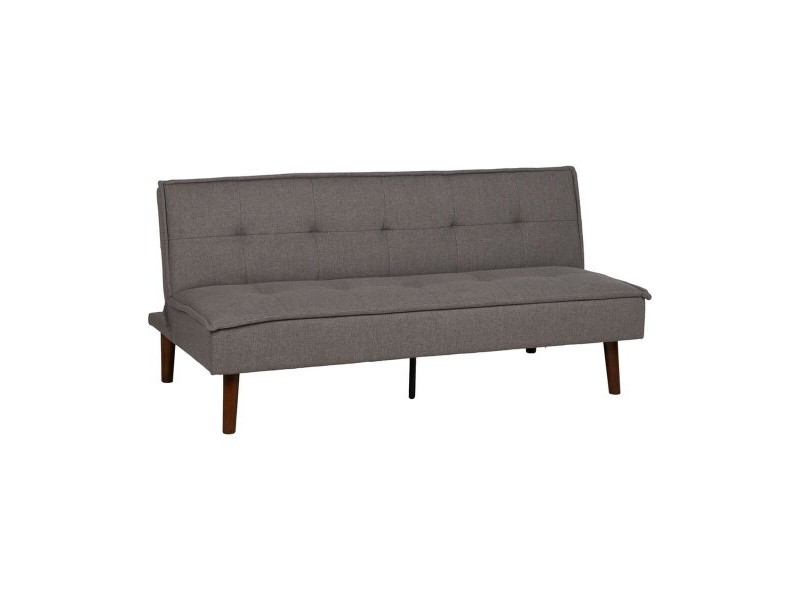 Разтегателен диван Черен Сив 181 x 102 x 85 cm