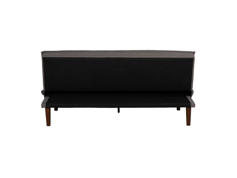 Разтегателен диван Черен Сив 181 x 102 x 85 cm