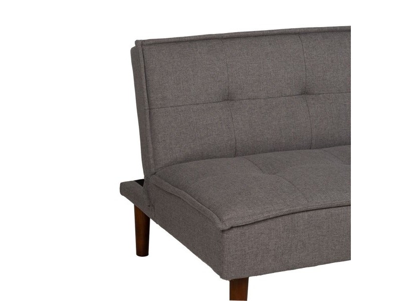 Разтегателен диван Черен Сив 181 x 102 x 85 cm