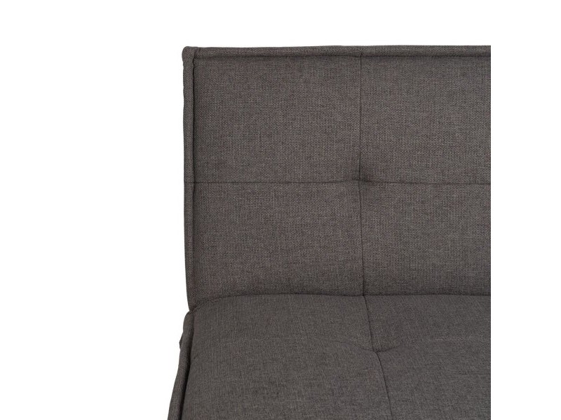 Разтегателен диван Черен Сив 181 x 102 x 85 cm