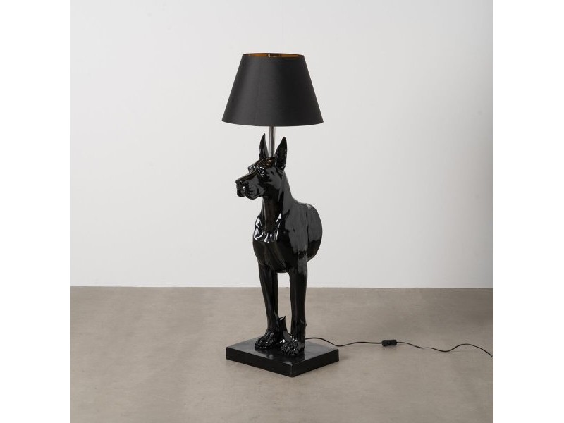 Настолна лампа Черен PVC Смола 40 W 45 x 40 x 127 cm