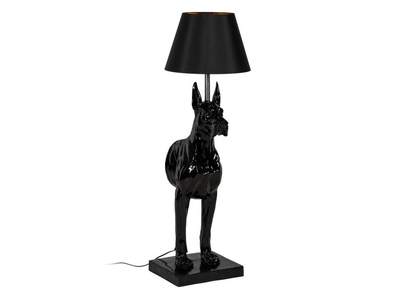 Настолна лампа Черен PVC Смола 40 W 45 x 40 x 127 cm
