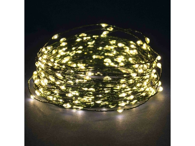 Гирлянда от LED Светлини Топло Бяло 15 X 8 X 9 CM