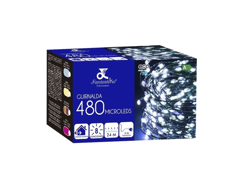 Гирлянда от LED Светлини LED Фуксия 480