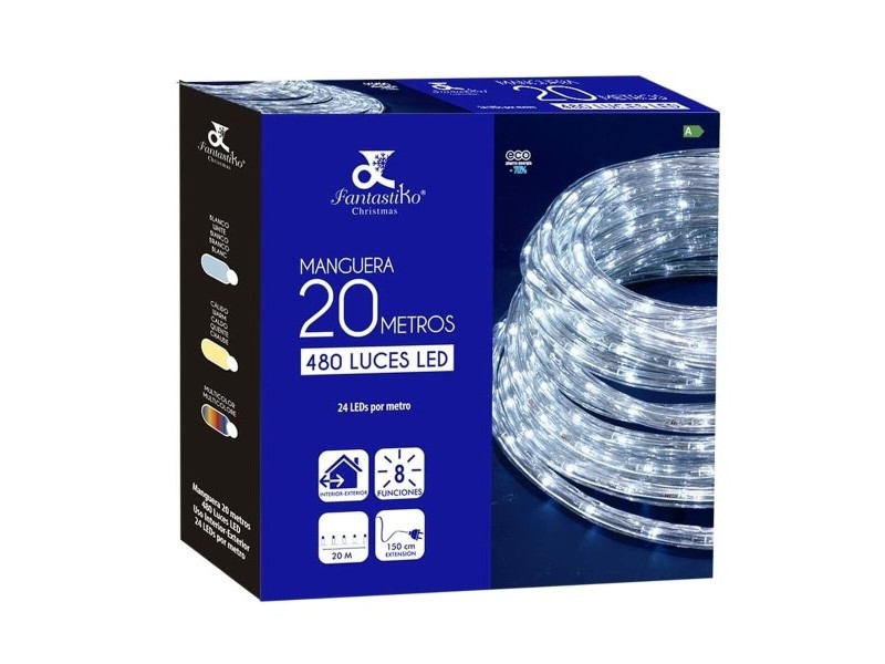 Лента за светлини LED Бял Коледа 1,5 m