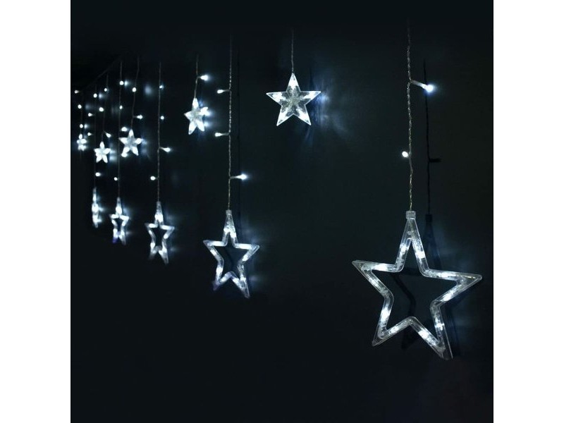 LED Светлинна Завеса Звезди Бял 8 m 22 x 20 x 14 cm 22 X 19,5 X 14 CM