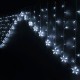LED Светлинна Завеса Звезди Бял 8 m 16 X 15 X 19 CM