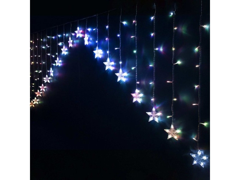LED Светлинна Завеса Звезди Многоцветен 8 m 16 X 15 X 19 CM