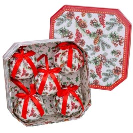 Коледни топки Многоцветен хартия Polyfoam 7,5 x 7,5 x 7,5 cm (5 броя)