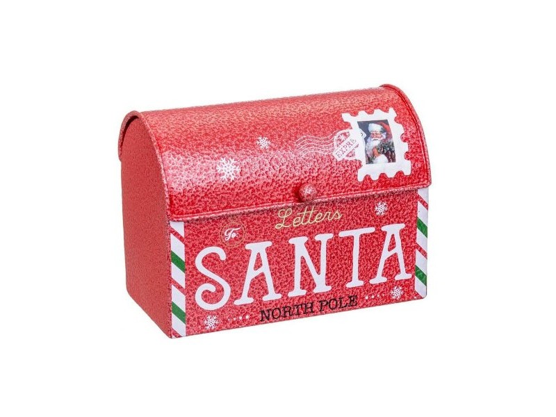 Коледна Украса Червен Метал Ключ за пощенска кутия 15 x 8,5 x 10,5 cm