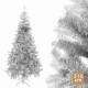 Коледно дърво Сребрист Метал Пластмаса 110 x 110 x 210 cm Коледно дърво Сребрист Метал Пластмаса 110 x 110 x 210 cm
