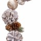 Коледна гирлянда Бял Златен Пластмаса Foam Ананаси 150 cm