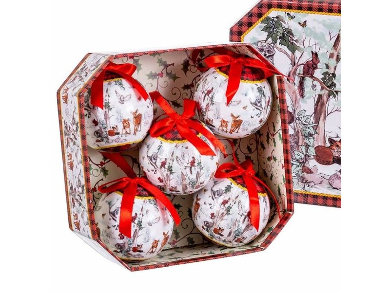 Коледни топки Многоцветен хартия Polyfoam Животни 7,5 x 7,5 x 7,5 cm (5 броя)