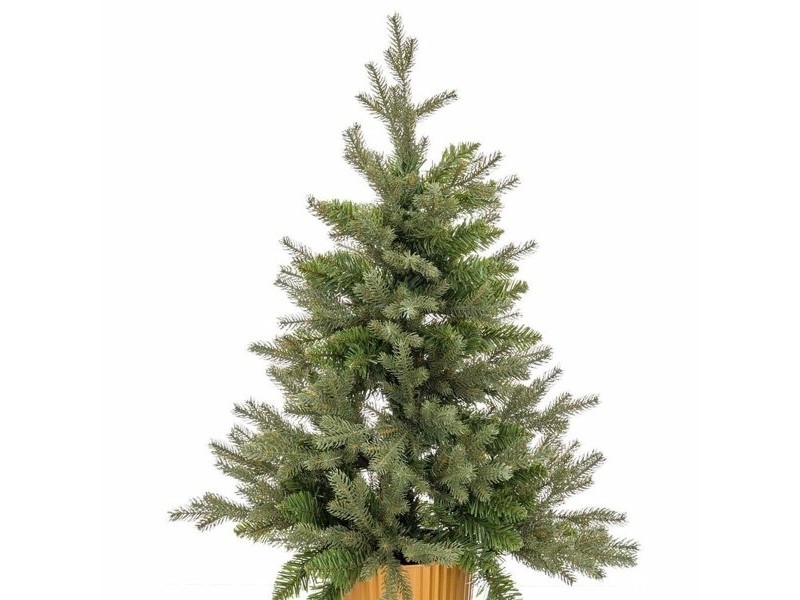 Коледно дърво Зелен Златен полиетилен 82 x 82 x 120 cm