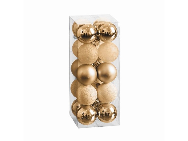 Коледни топки Златен 5 x 5 x 5 cm (20 броя)
