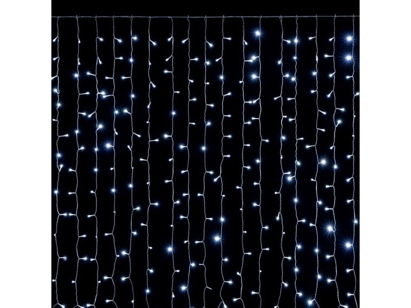 Гирлянда от LED Светлини Бял 120 x 0,5 x 175 cm